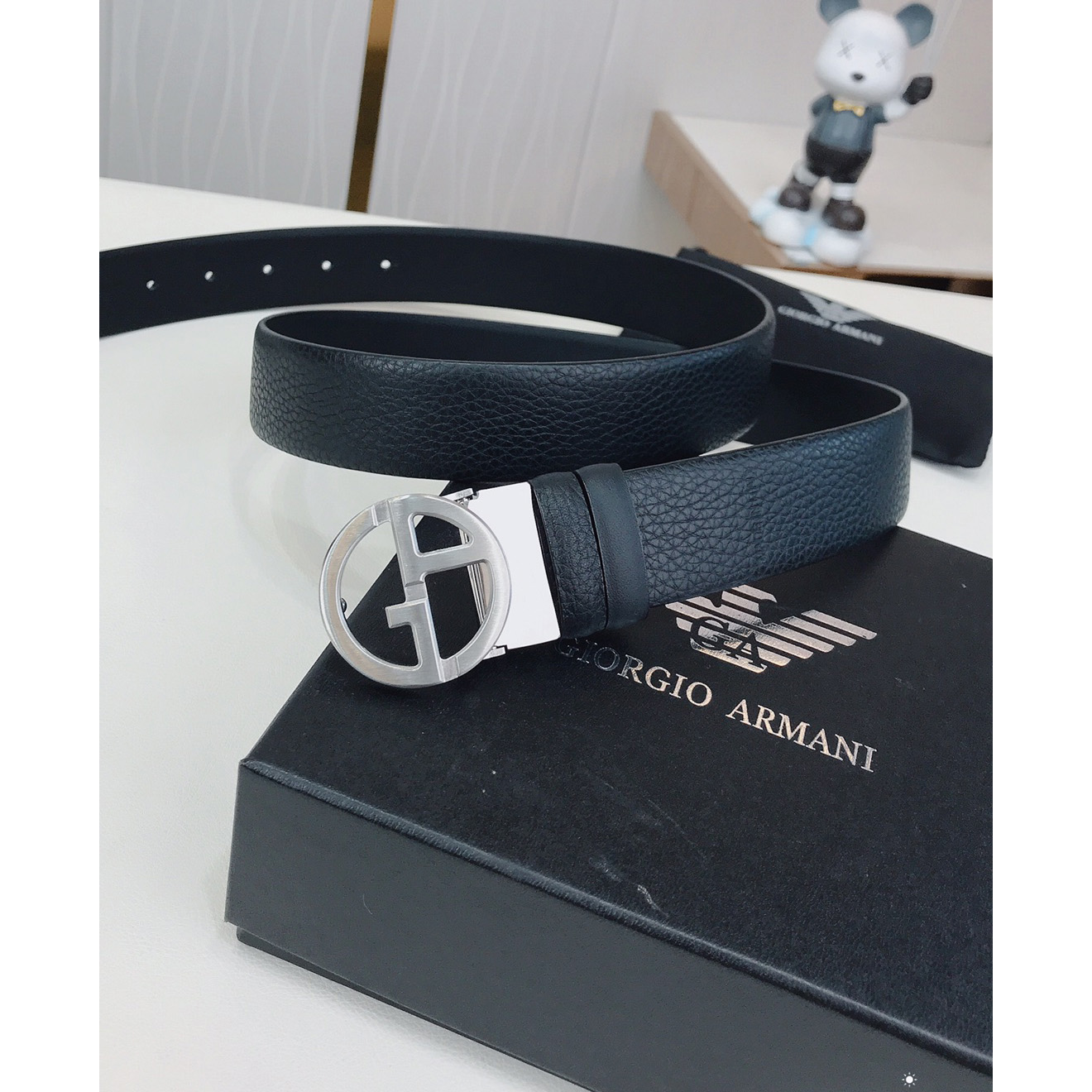 Armani Reversible Leather Belt  35mm - EUR FASHION