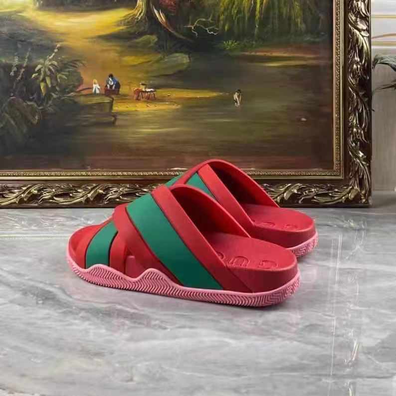 Gucci  Slide Sandals With Web - EUR FASHION