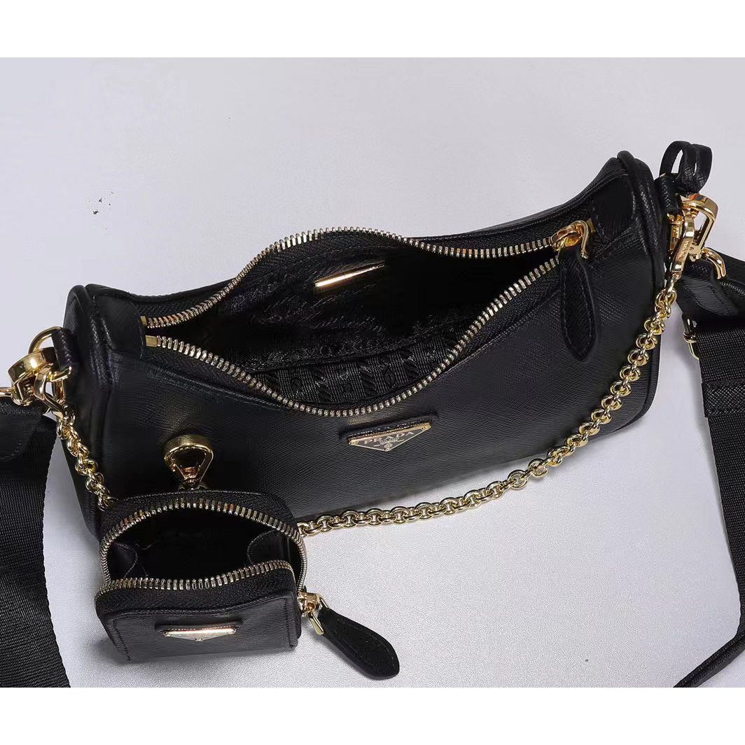 Prada Logo Print Shoulder Bag - EUR FASHION