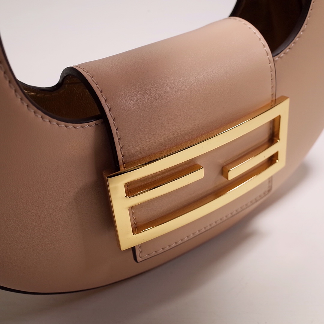 Fendi Cookie Pink Leather Mini Handbag（22-17.5-4.5cm） - EUR FASHION
