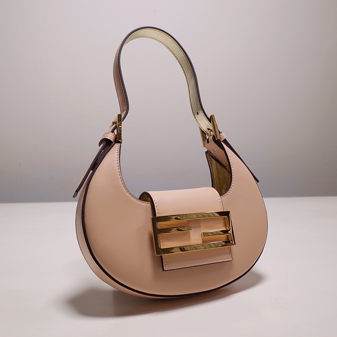 Fendi Cookie Pink Leather Mini Handbag（22-17.5-4.5cm） - EUR FASHION