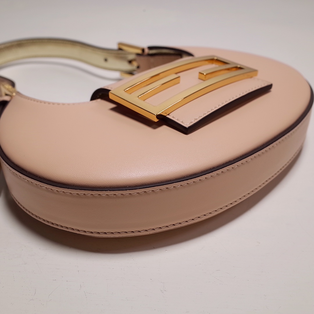 Fendi Cookie Pink Leather Mini Handbag（22-17.5-4.5cm） - EUR FASHION