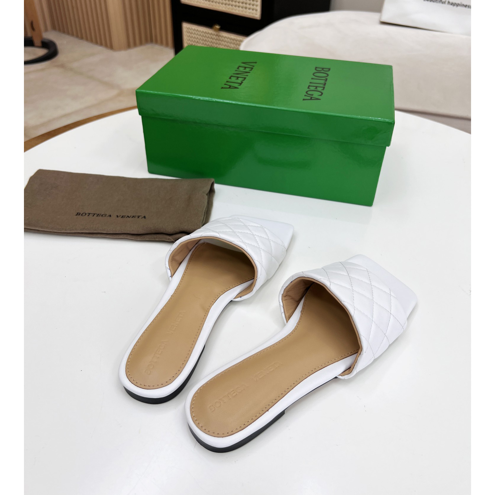 Bottega Veneta Padded Leather Sandals - EUR FASHION