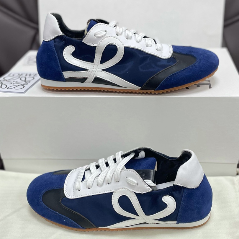 Loewe Ballet Runner In Nylon And Calfskin - EUR FASHION