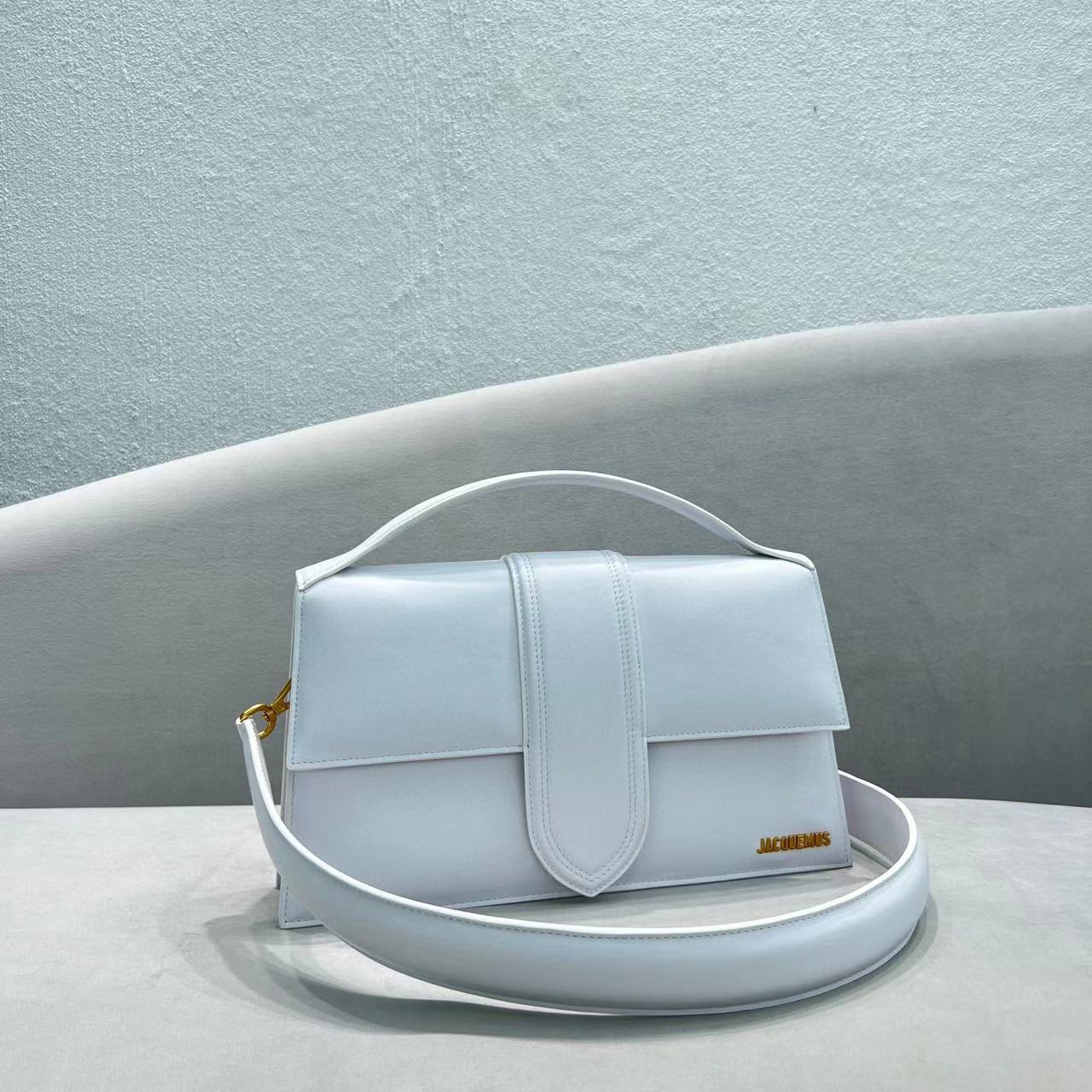 Jacquemus Leather  Handbag In White - EUR FASHION