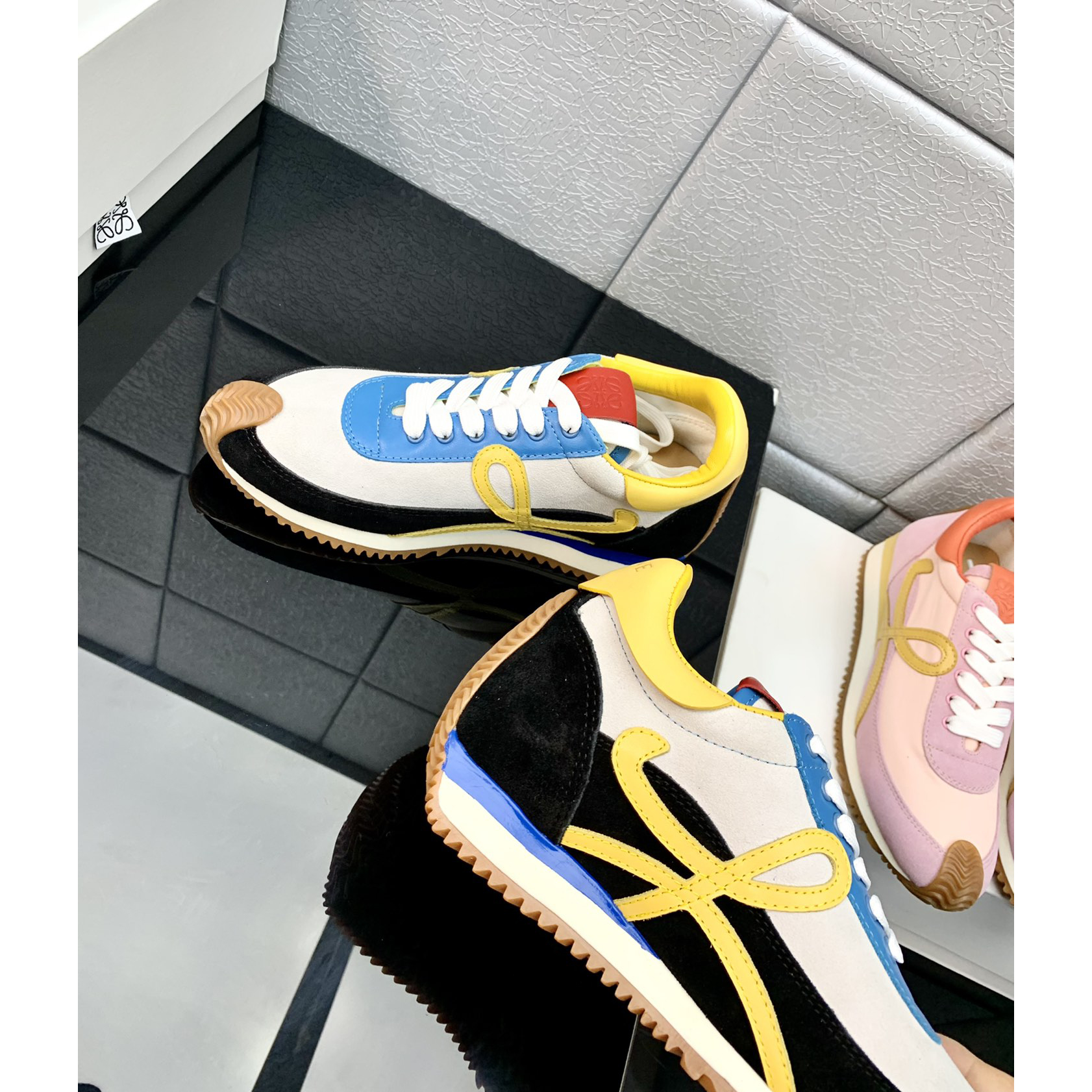Loewe Flow Runner In Technical Mesh And Suede - EUR FASHION