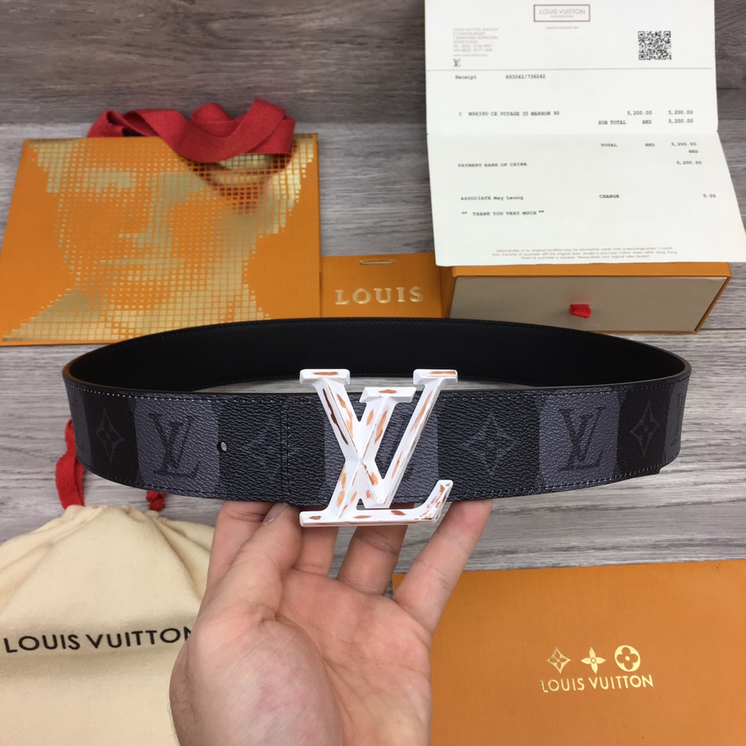 Louis Vuitton Squared LV 40mm Belt - EUR FASHION