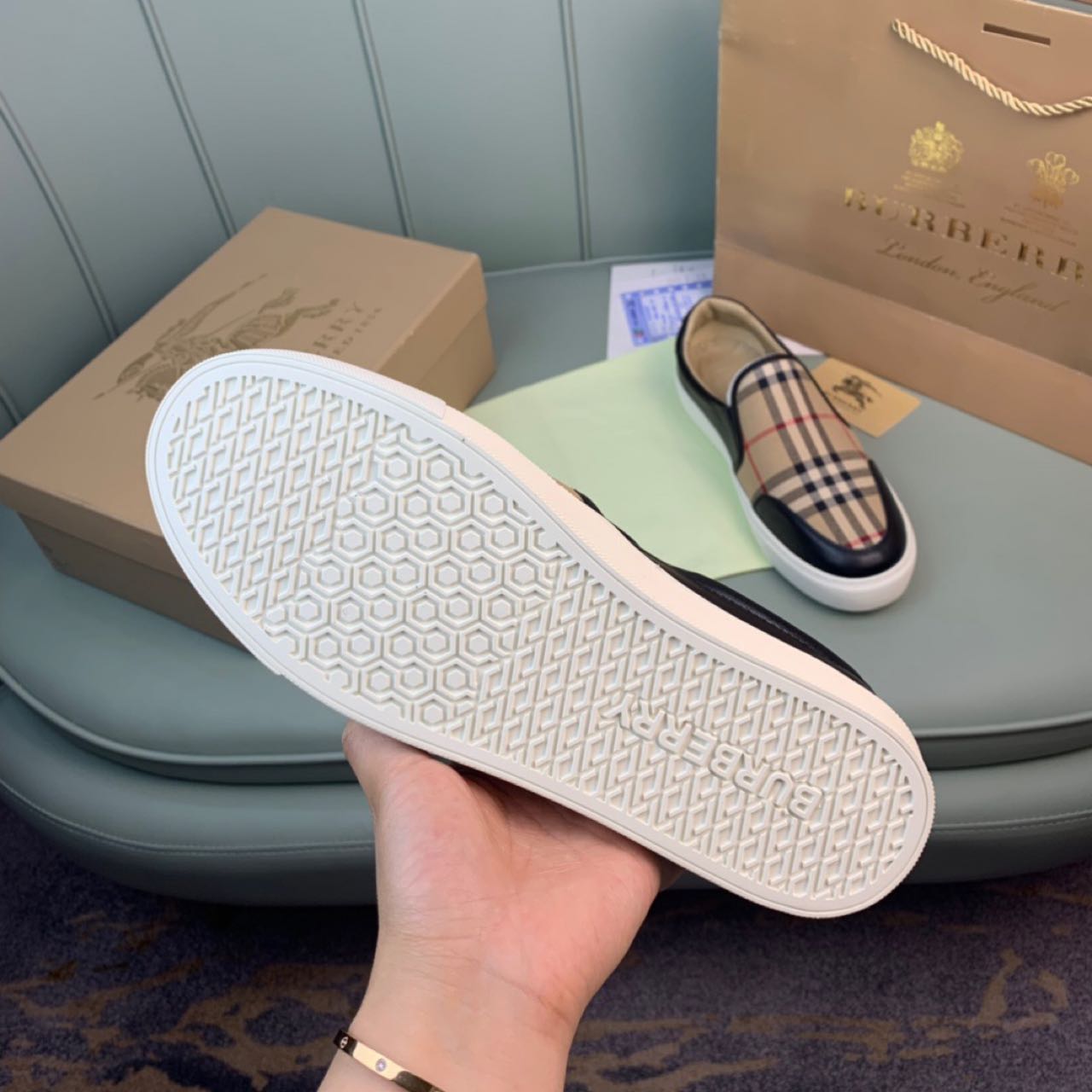 Burberry Vintage Check Loafers   - EUR FASHION