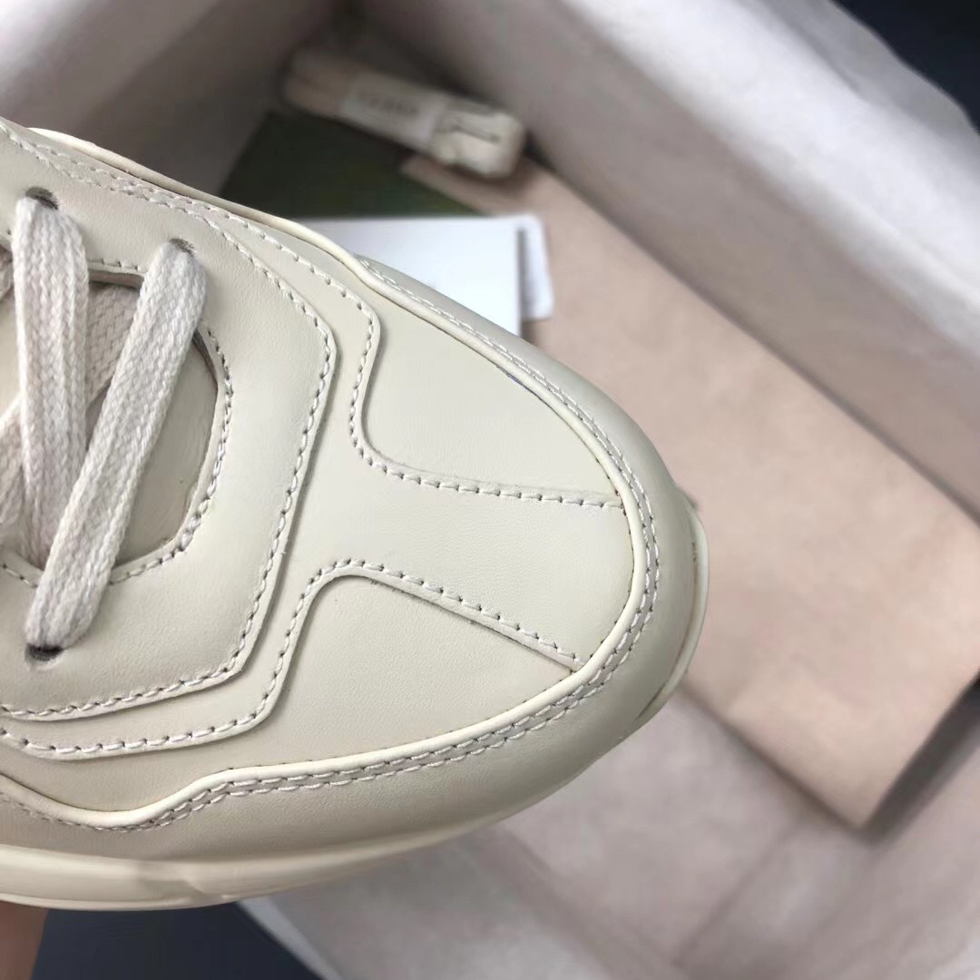 Gucci Men's Rhyton Sneaker In White - EUR FASHION