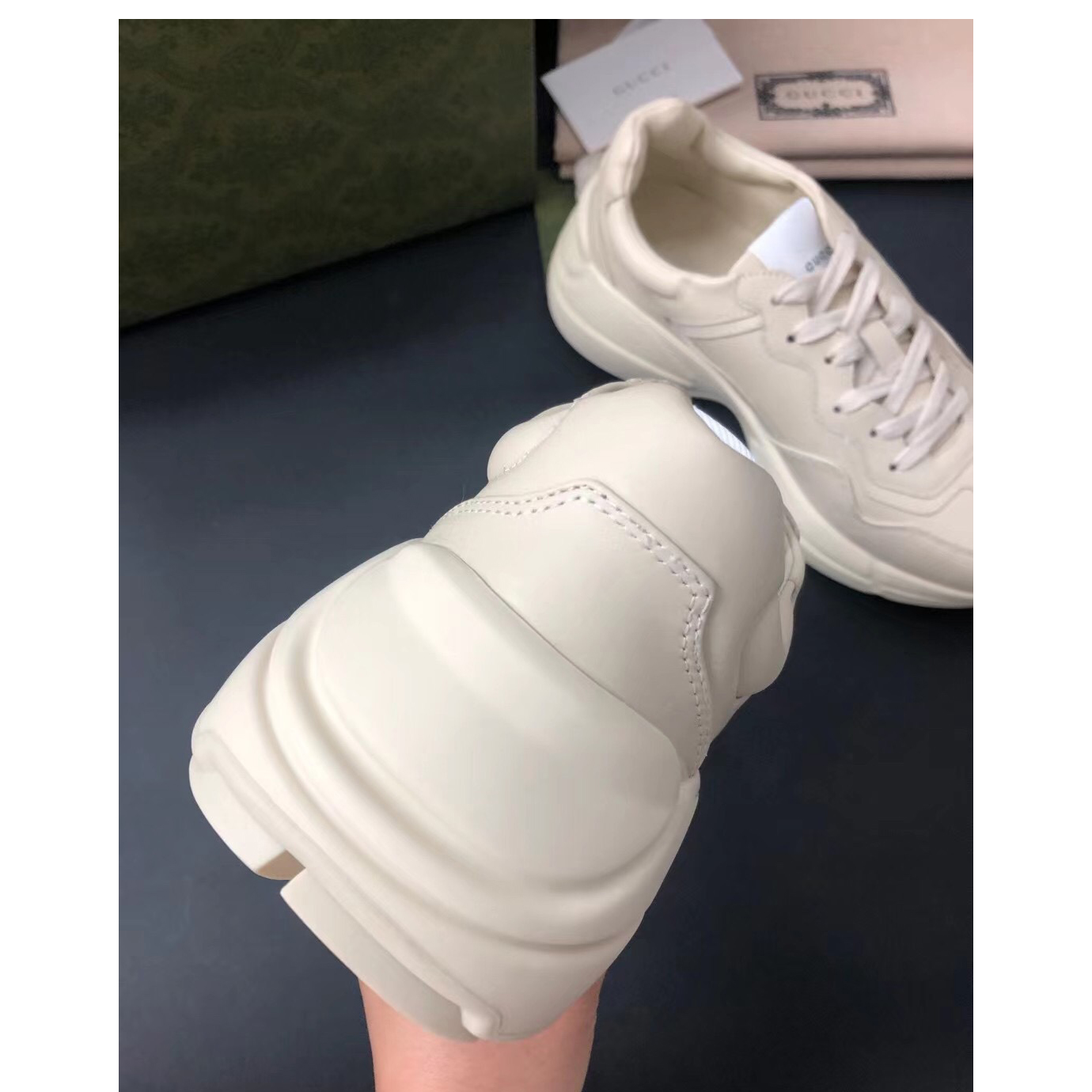 Gucci Men's Rhyton Sneaker In White - EUR FASHION
