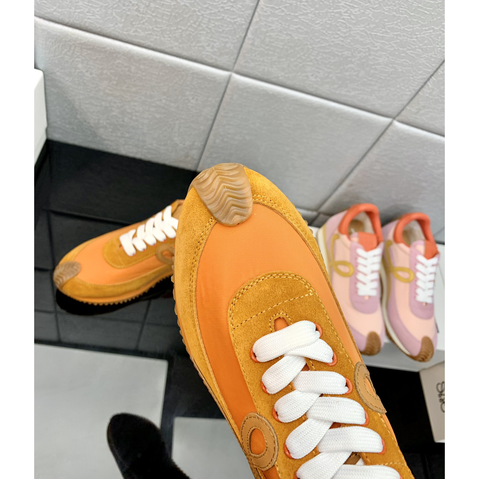 Loewe Flow Runner In Technical Mesh And Suede - EUR FASHION