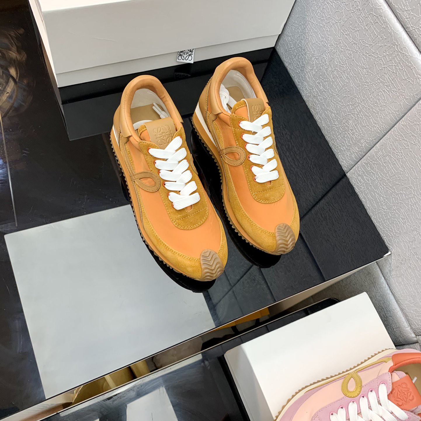 Loewe Flow Runner In Technical Mesh And Suede - EUR FASHION