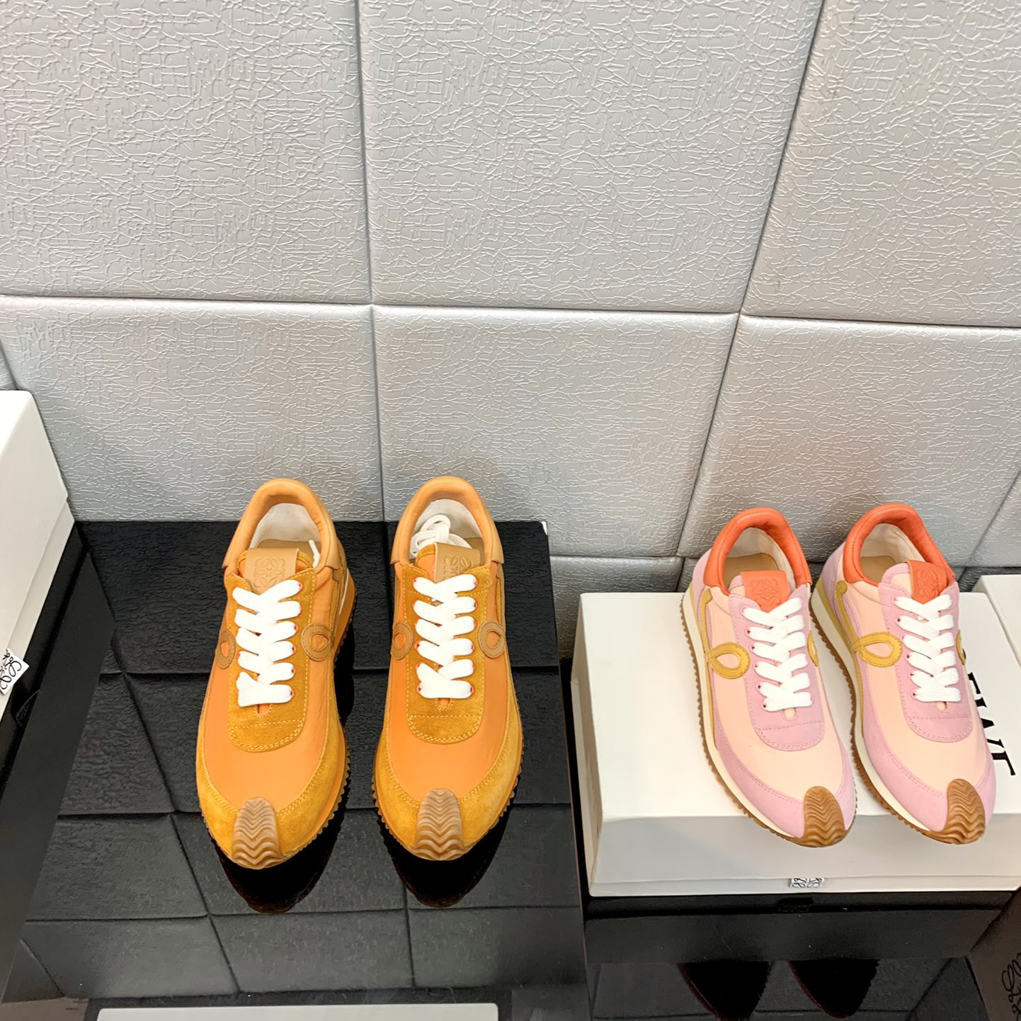 Loewe Flow Runner In Technical Mesh And Suede - EUR FASHION