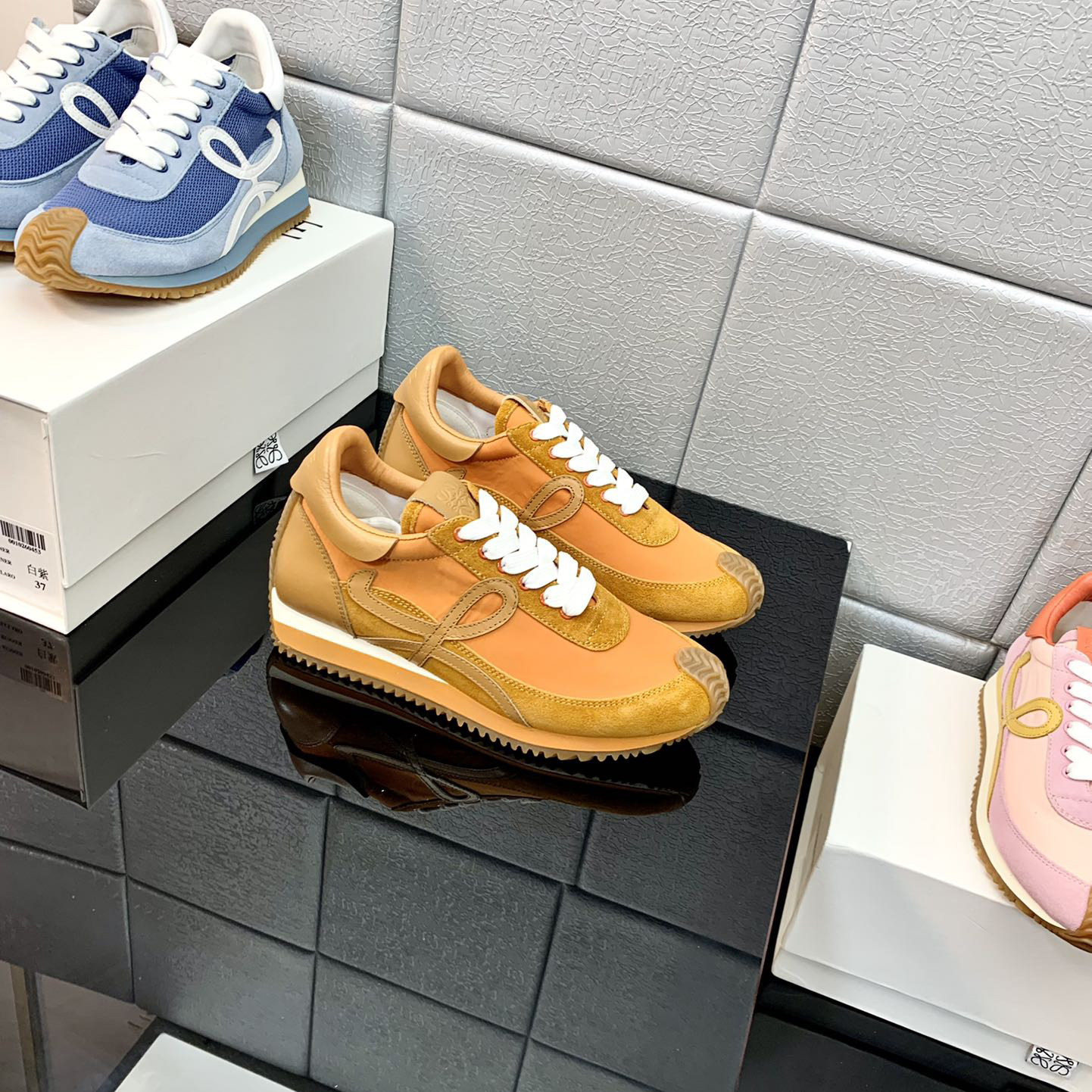 Loewe Flow Runner In Technical Mesh And Suede - EUR FASHION