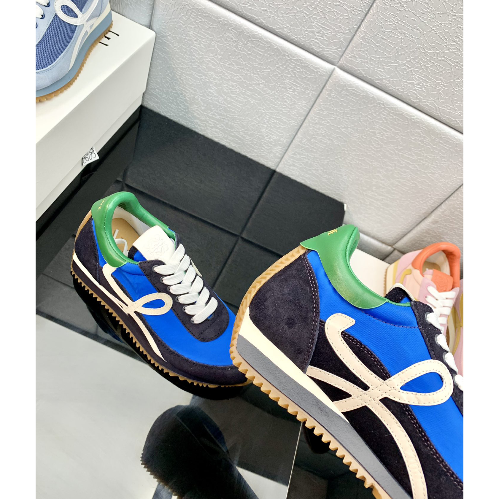 Loewe Flow Runner In Technical Mesh And Suede - EUR FASHION