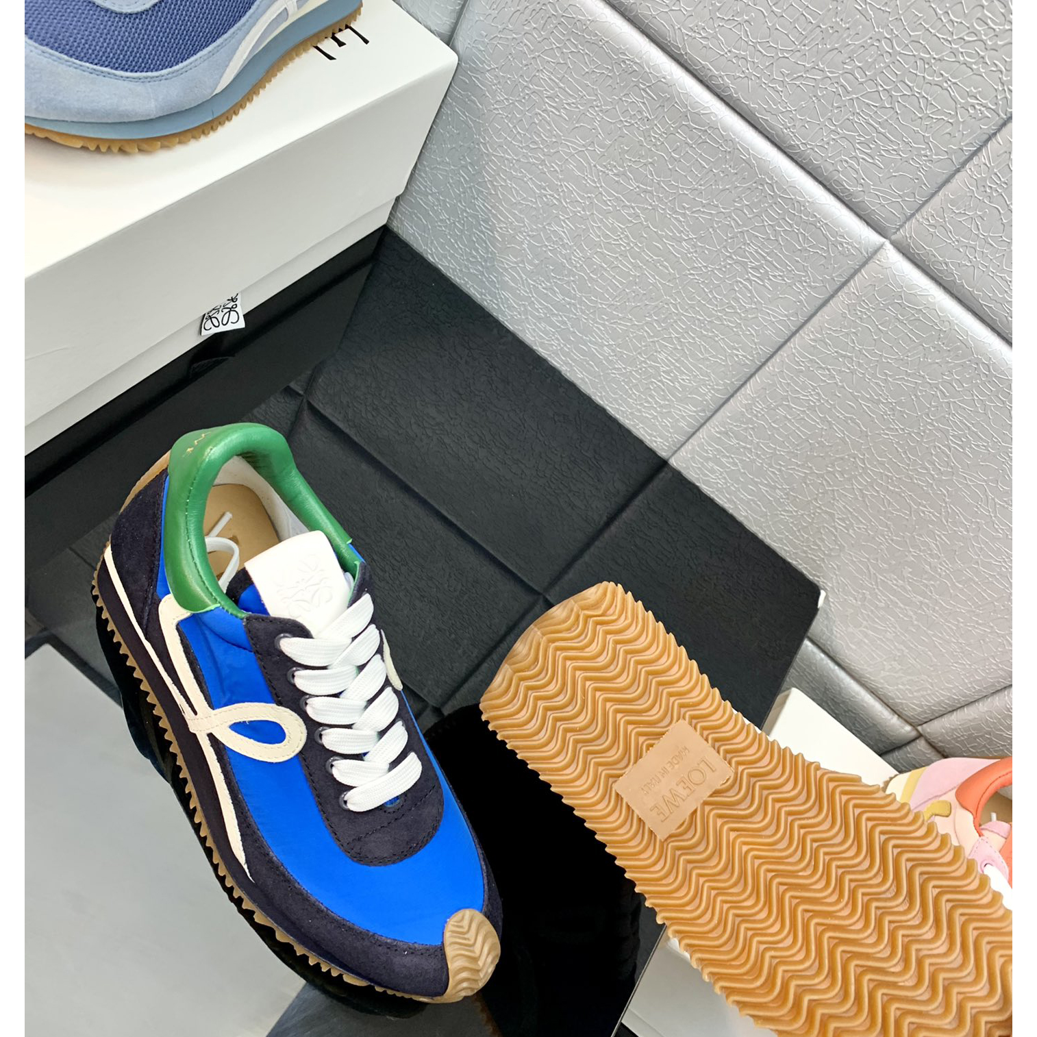Loewe Flow Runner In Technical Mesh And Suede - EUR FASHION