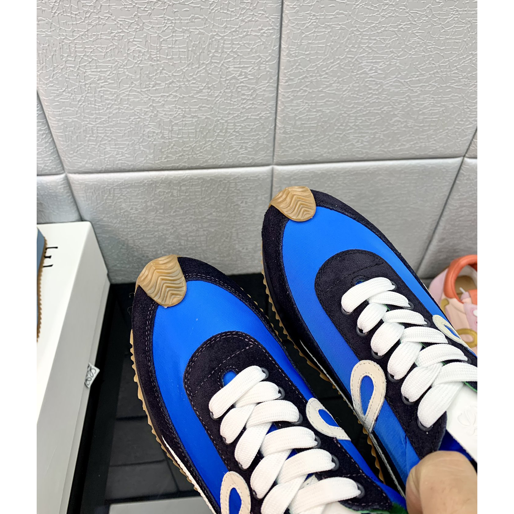 Loewe Flow Runner In Technical Mesh And Suede - EUR FASHION