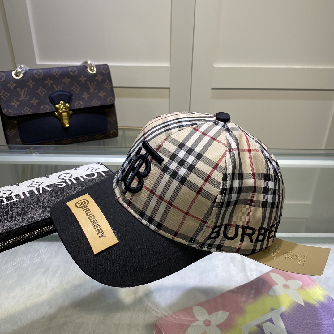 Burberry Monogram Motif Icon Stripe Baseball Cap - EUR FASHION