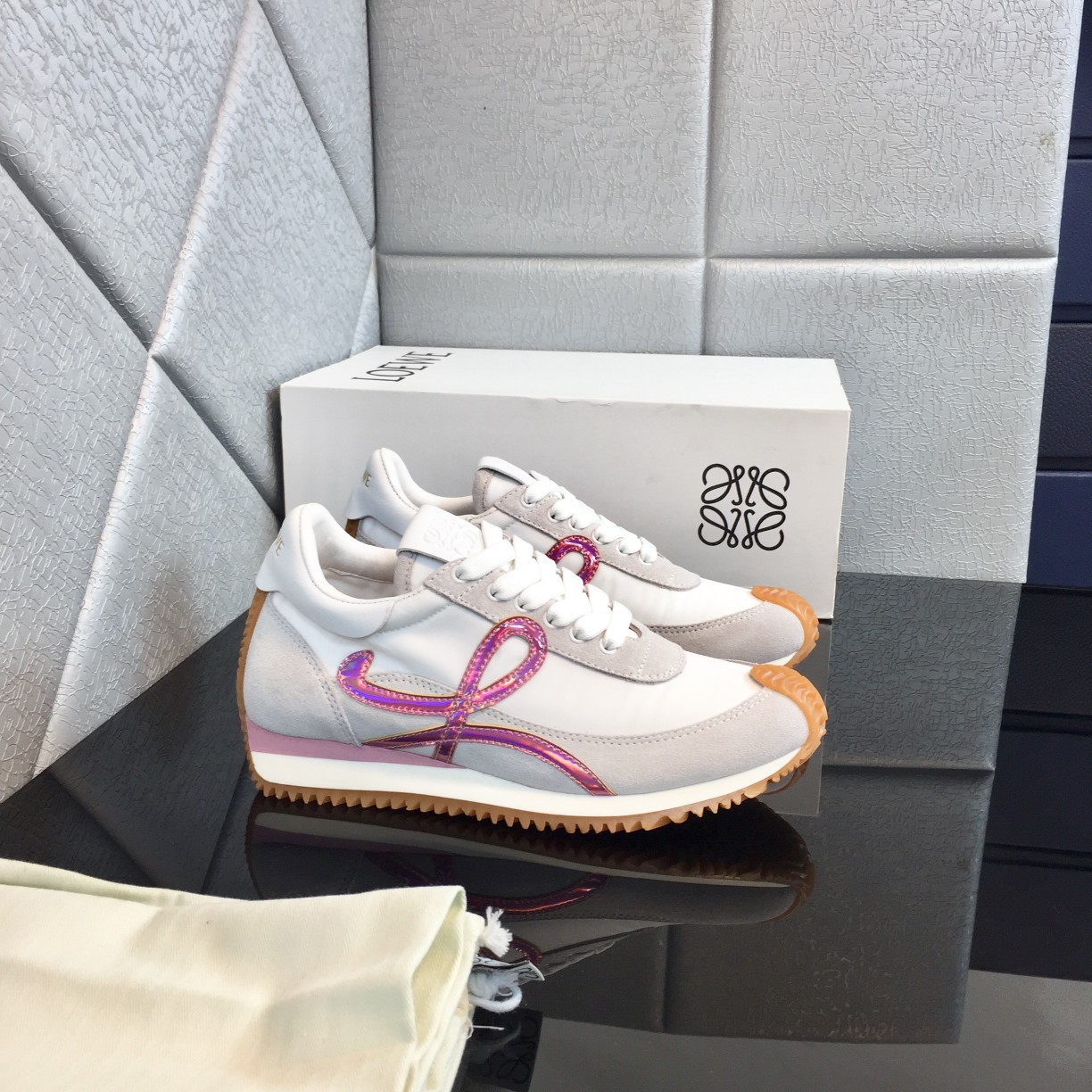 Loewe Flow Runner In Calfskin - EUR FASHION