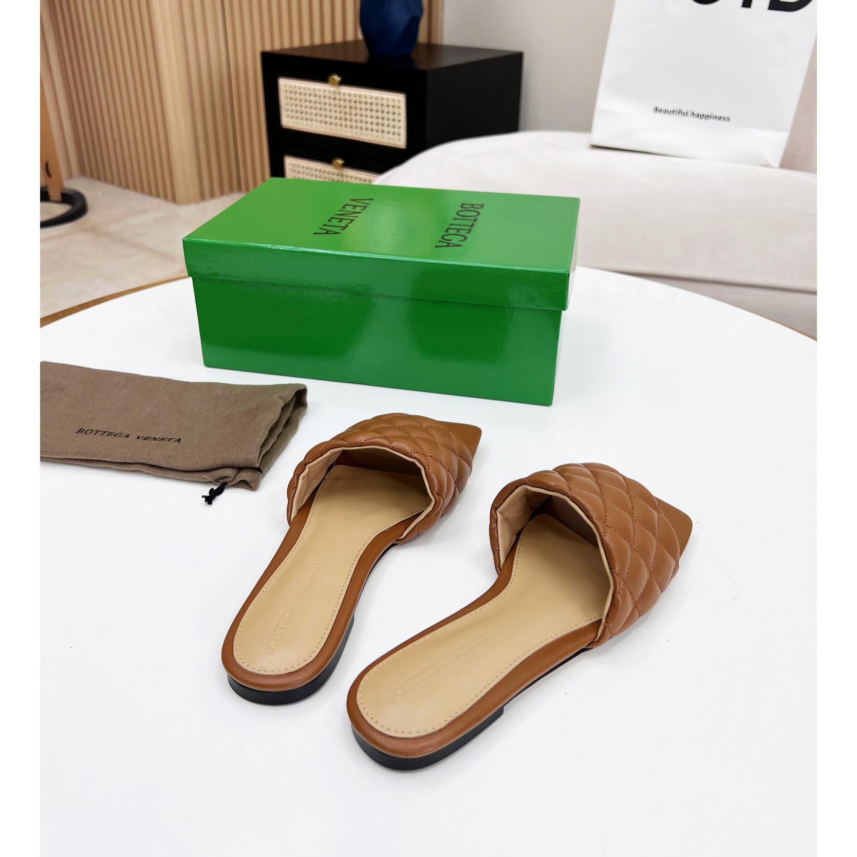 Bottega Veneta Padded Leather Sandals - EUR FASHION