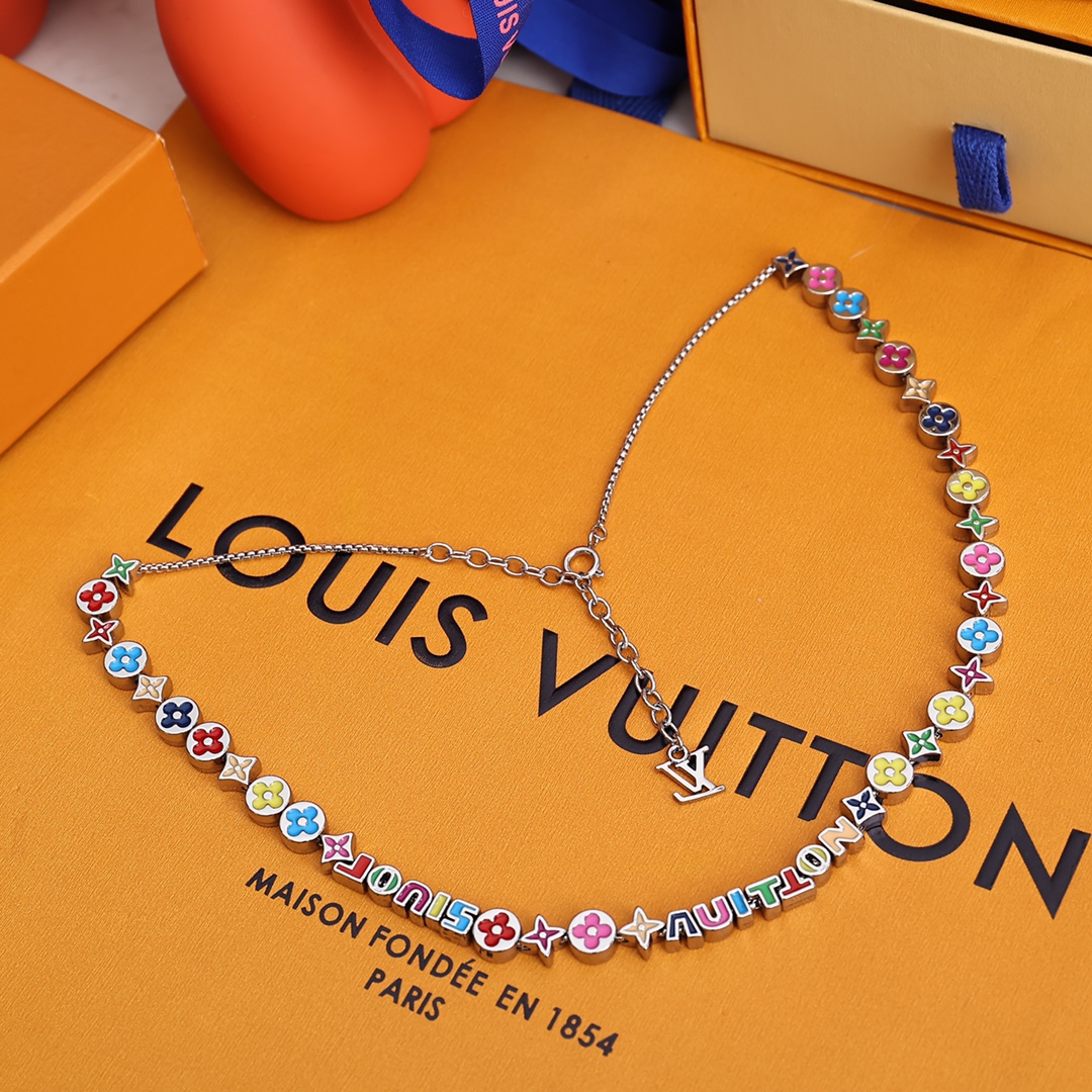 Louis Vuitton MP3281 Monogram Party Necklace - EUR FASHION