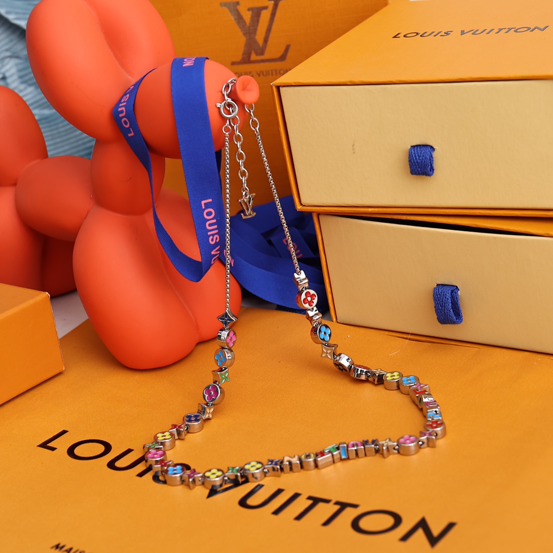 Louis Vuitton MP3281 Monogram Party Necklace - EUR FASHION
