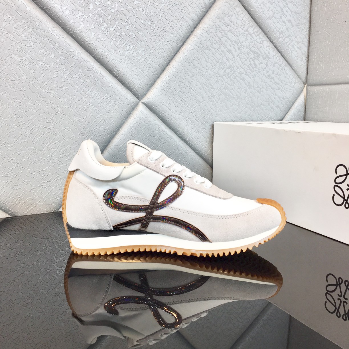 Loewe Flow Runner In Calfskin - EUR FASHION