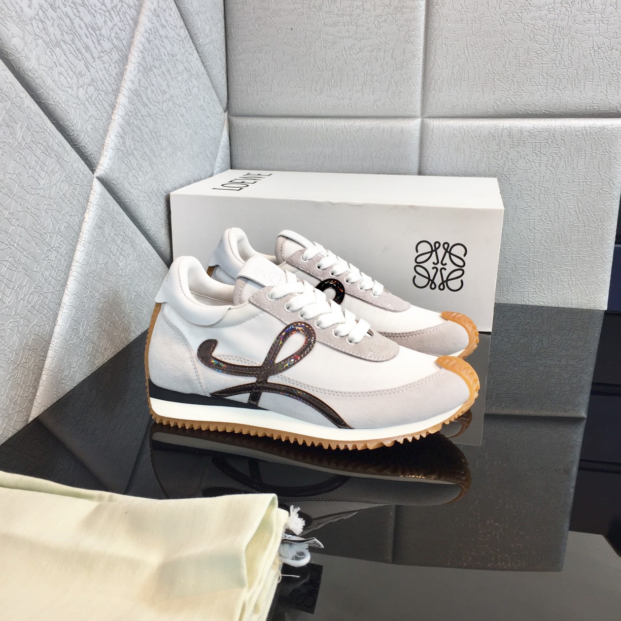 Loewe Flow Runner In Calfskin - EUR FASHION