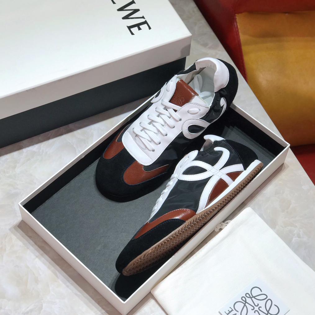 Loewe Ballet Runner In Nylon And Calfskin - EUR FASHION