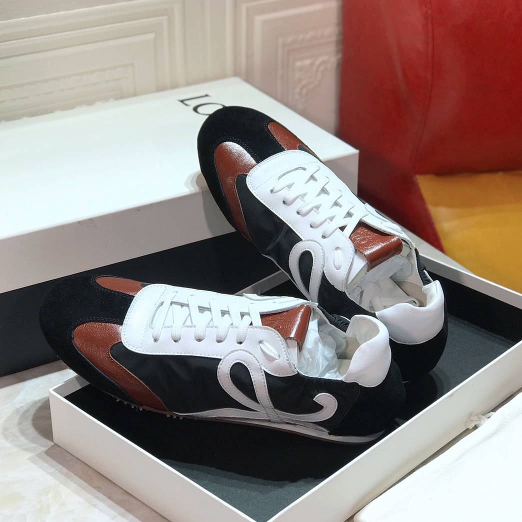 Loewe Ballet Runner In Nylon And Calfskin - EUR FASHION