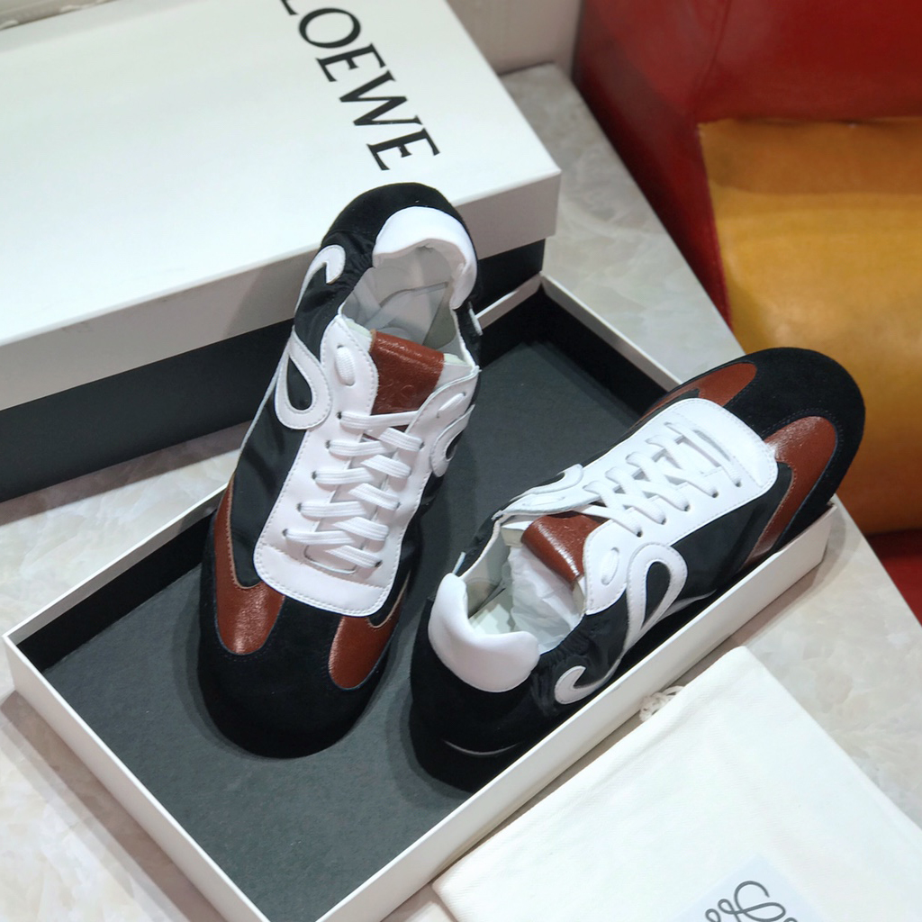 Loewe Ballet Runner In Nylon And Calfskin - EUR FASHION