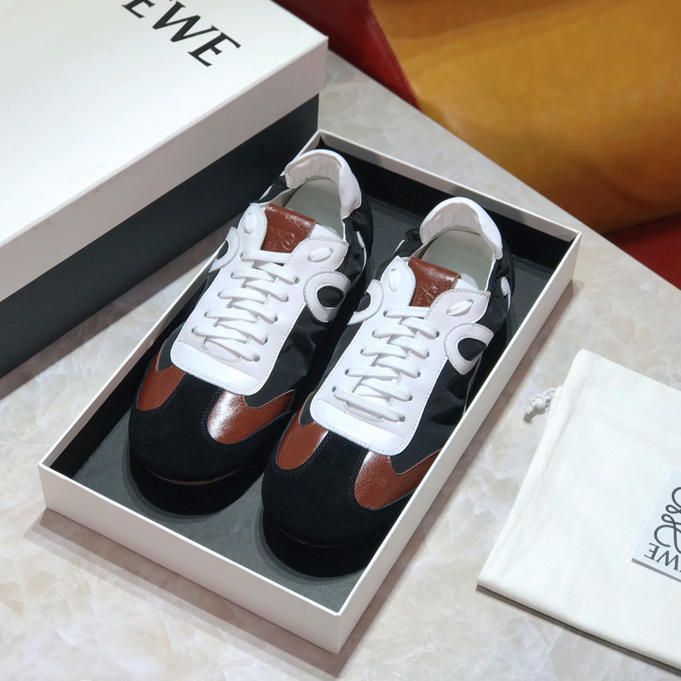 Loewe Ballet Runner In Nylon And Calfskin - EUR FASHION