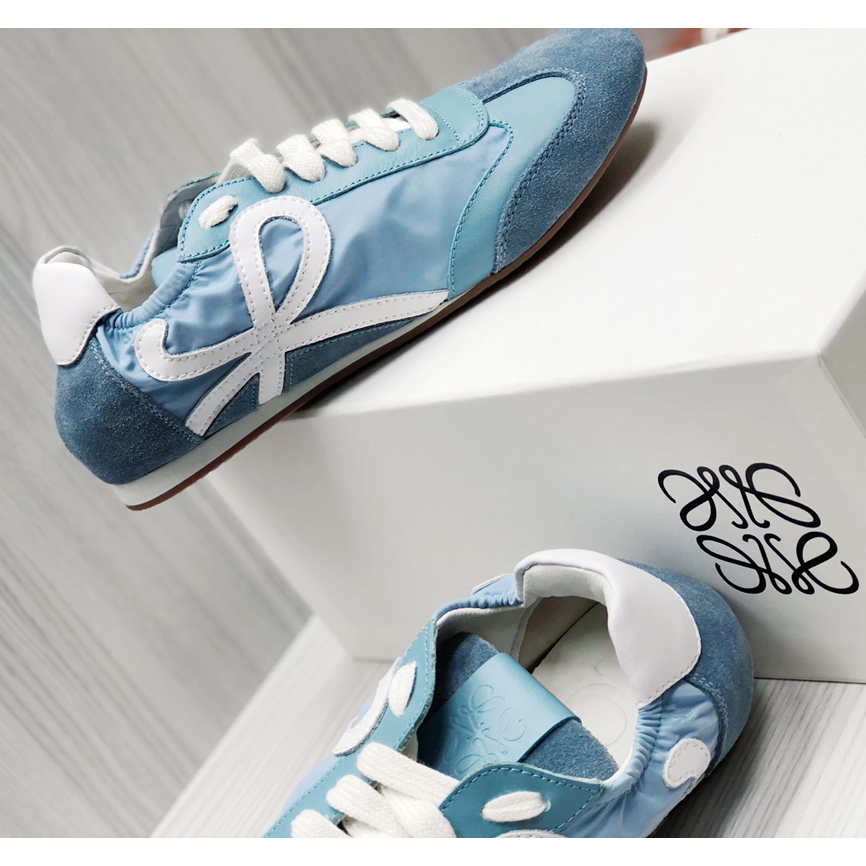 Loewe Ballet Runner In Nylon And Calfskin - EUR FASHION
