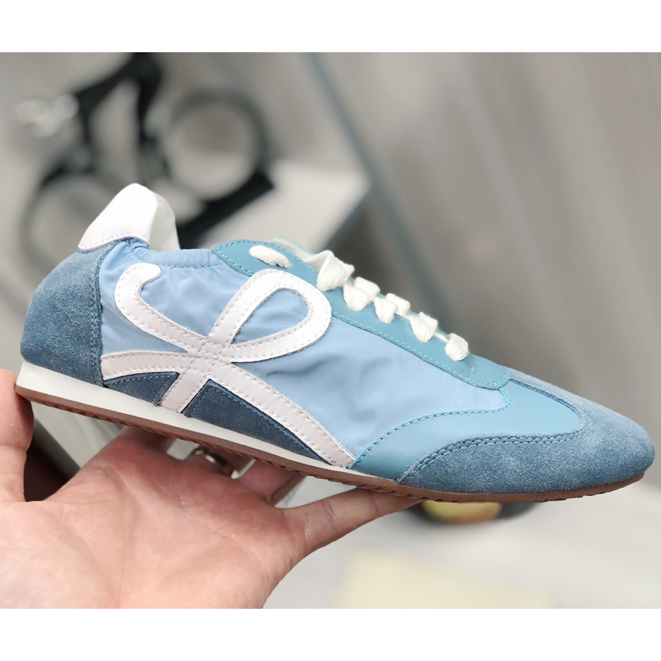 Loewe Ballet Runner In Nylon And Calfskin - EUR FASHION