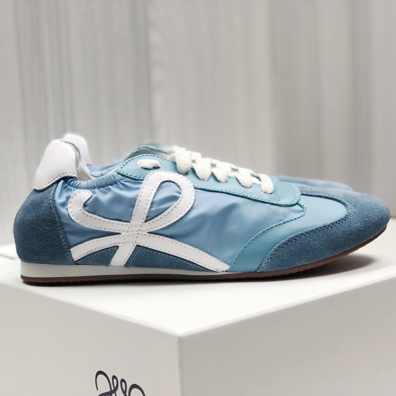 Loewe Ballet Runner In Nylon And Calfskin - EUR FASHION