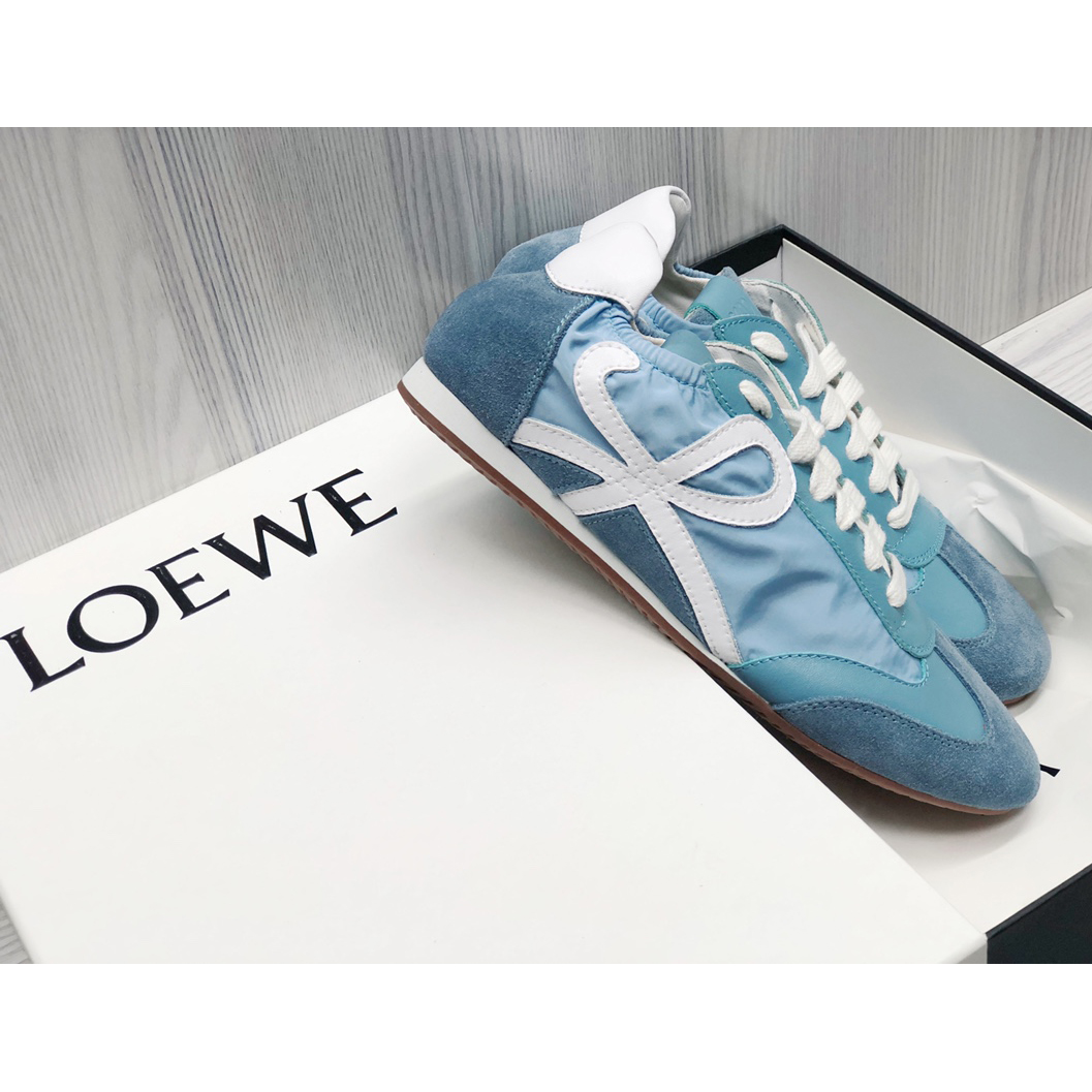 Loewe Ballet Runner In Nylon And Calfskin - EUR FASHION