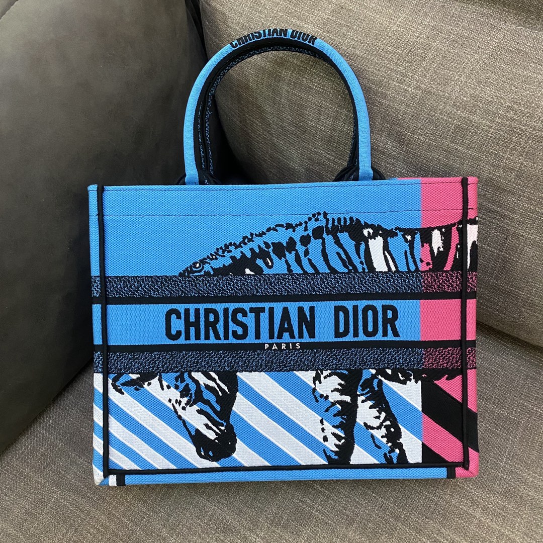 Dior Book Tote D-Jungle Pop（36.5*28*17.5cm） - EUR FASHION