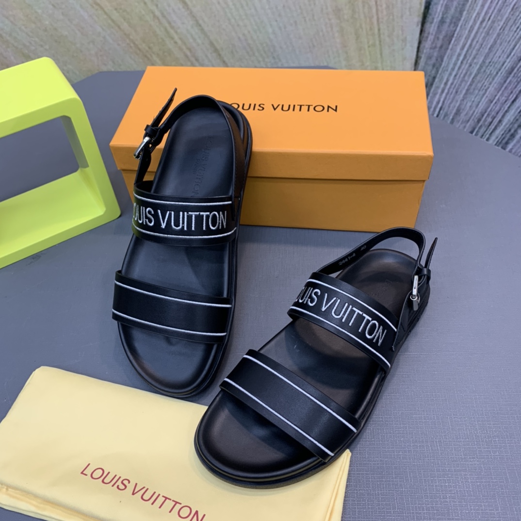 Louis Vuitton Logo Sandals - EUR FASHION