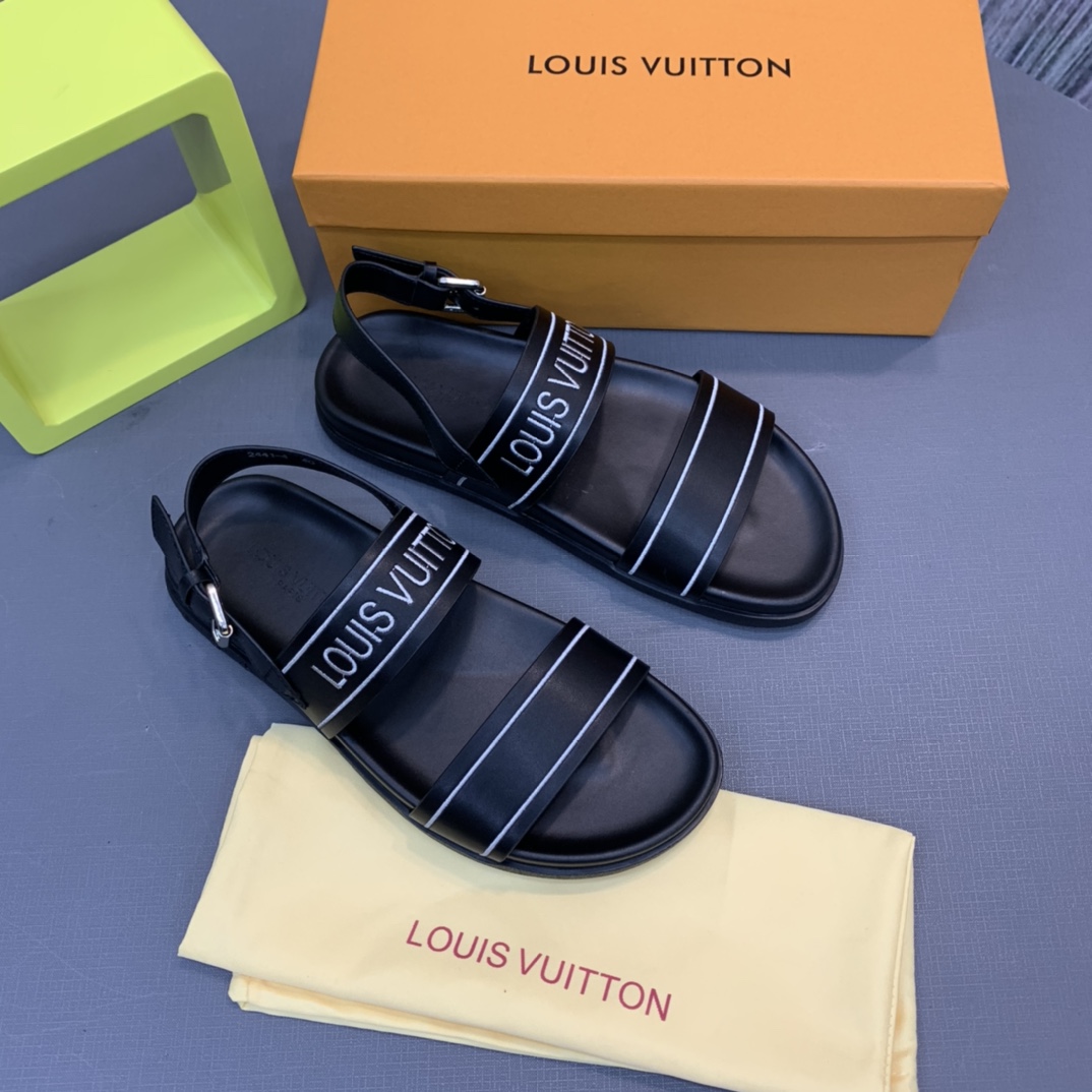 Louis Vuitton Logo Sandals - EUR FASHION