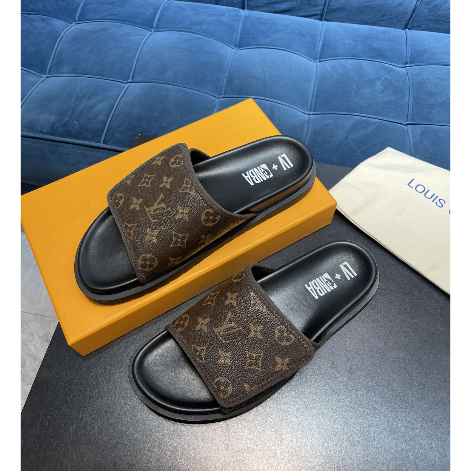 Louis Vuitton x NBA Monogram Slipper - EUR FASHION