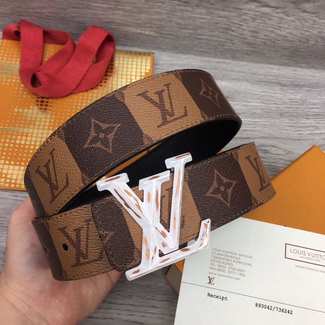 Louis Vuitton Squared LV 40mm Belt - EUR FASHION