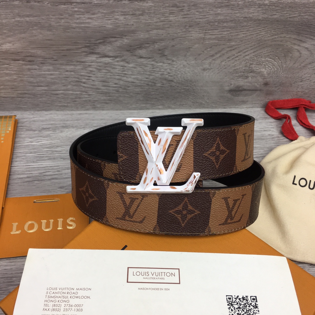 Louis Vuitton Squared LV 40mm Belt - EUR FASHION