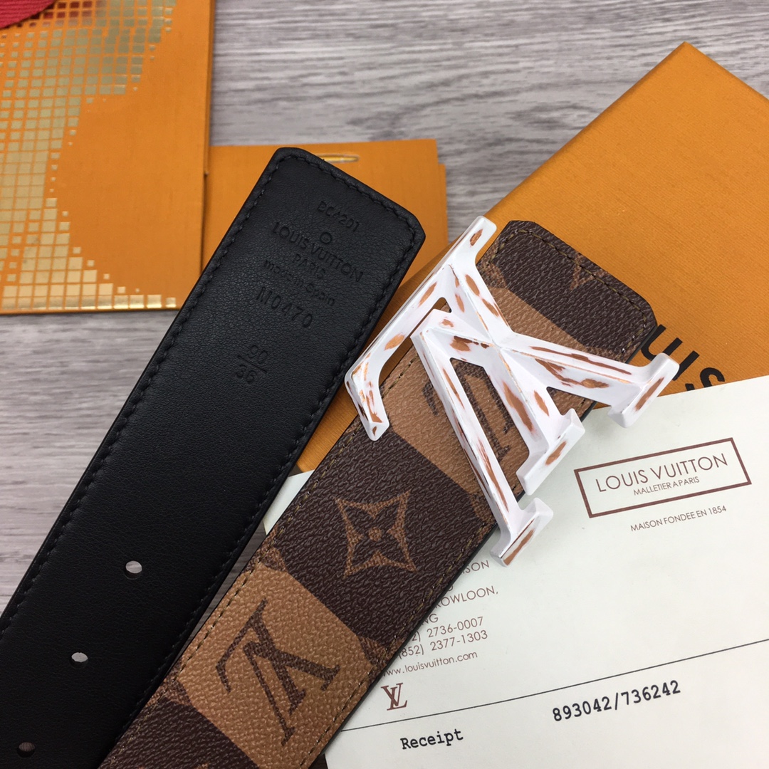 Louis Vuitton Squared LV 40mm Belt - EUR FASHION
