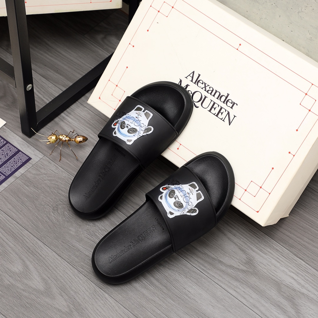 Alexander Mqueen Logo Slipper - EUR FASHION