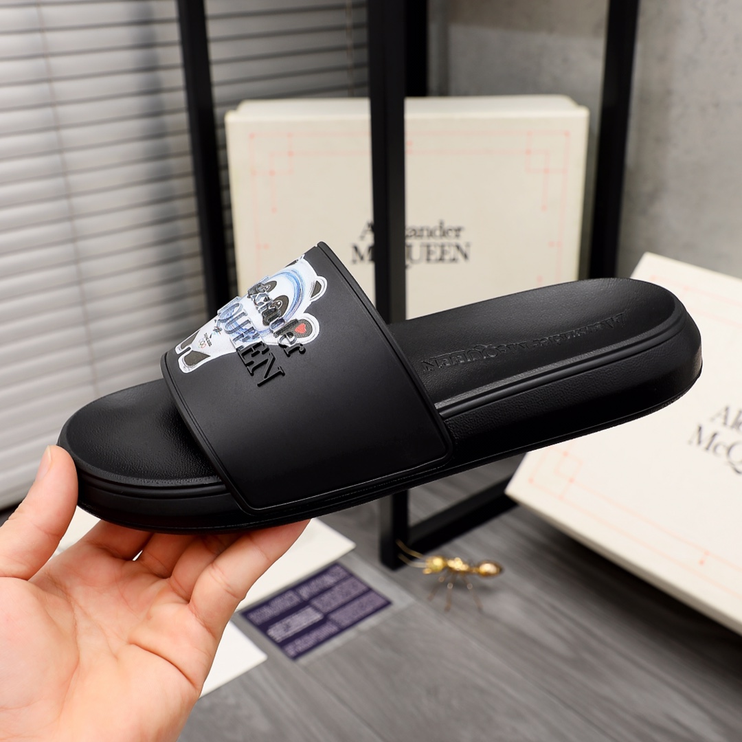 Alexander Mqueen Logo Slipper - EUR FASHION