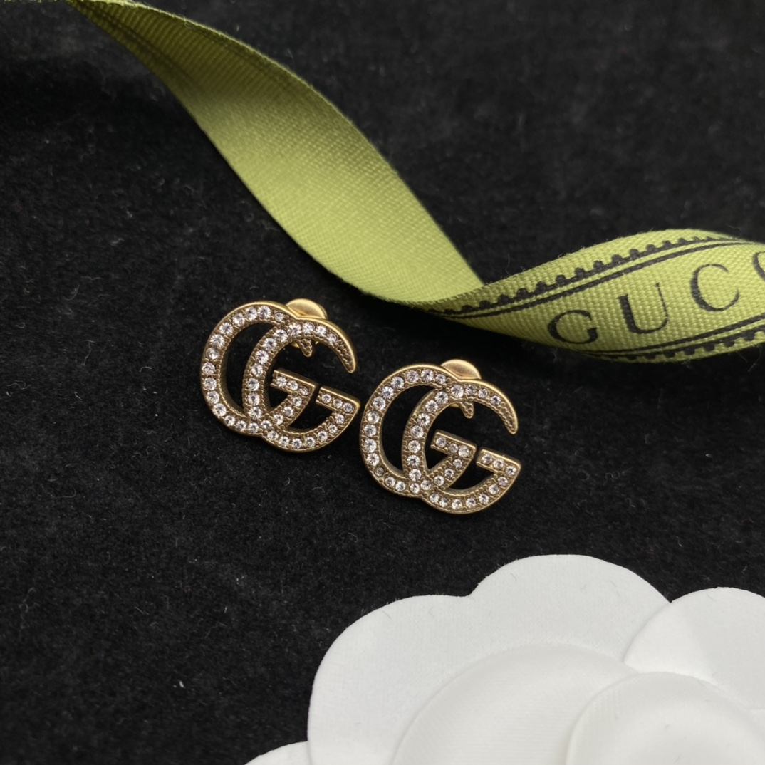 Gucci GG Full Drill Earrings  - EUR FASHION
