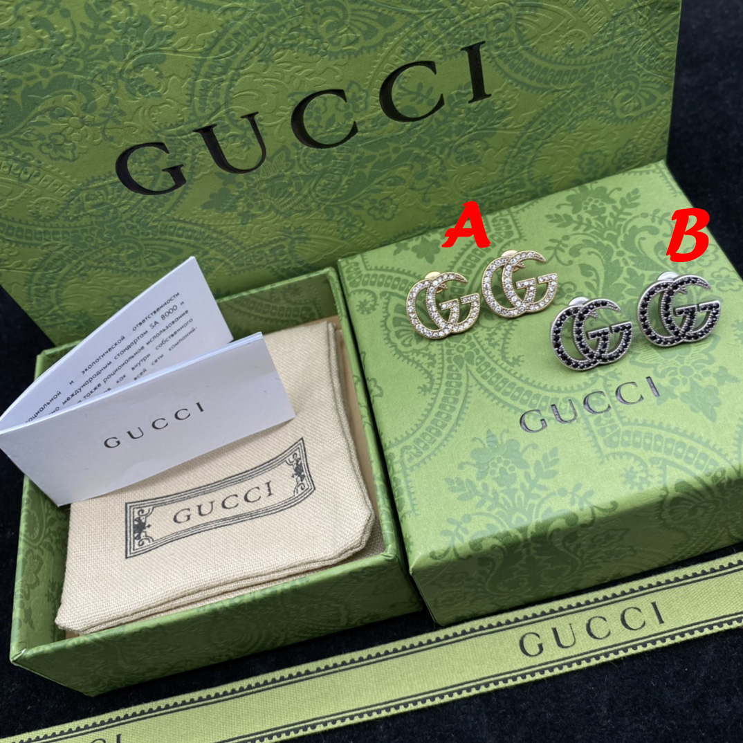 Gucci GG Full Drill Earrings  - EUR FASHION