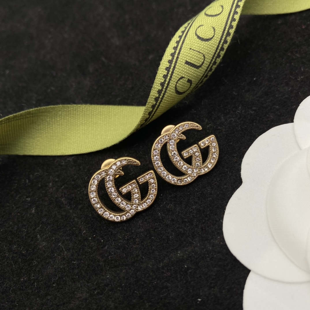 Gucci GG Full Drill Earrings  - EUR FASHION