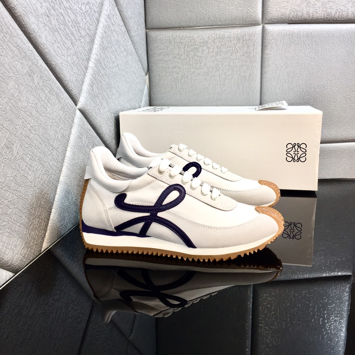 Loewe Flow Runner In Calfskin - EUR FASHION