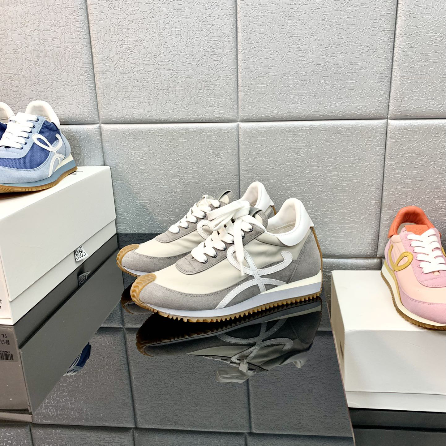 Loewe Flow Runner In Technical Mesh And Suede - EUR FASHION